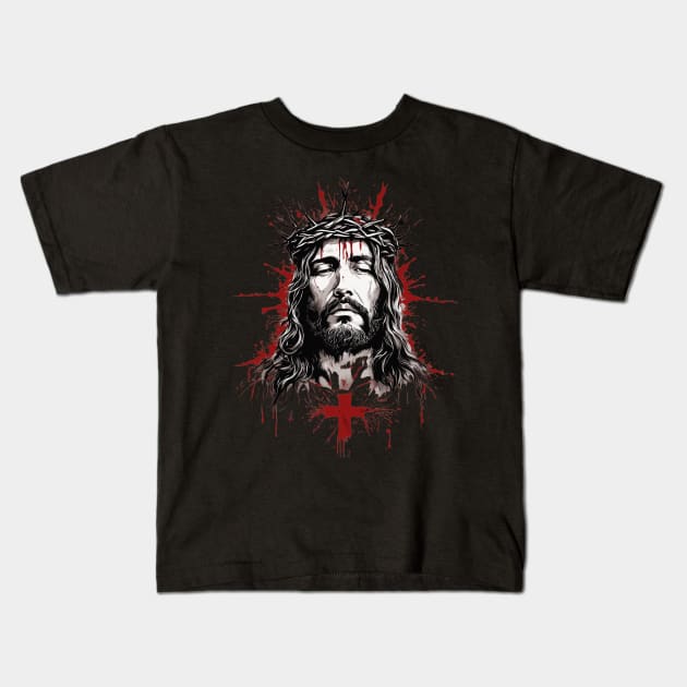 Resurrection of Jesus Christ Kids T-Shirt by animegirlnft